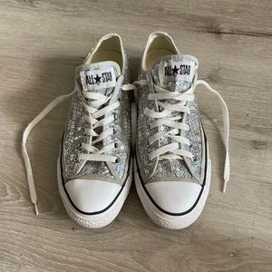 Converse Chuck Taylor Sequin Sneakers Low Top